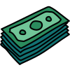 Stack of money icon